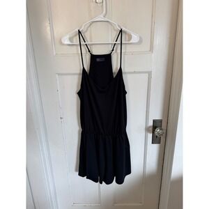 Gap‎ black cami romper size large.